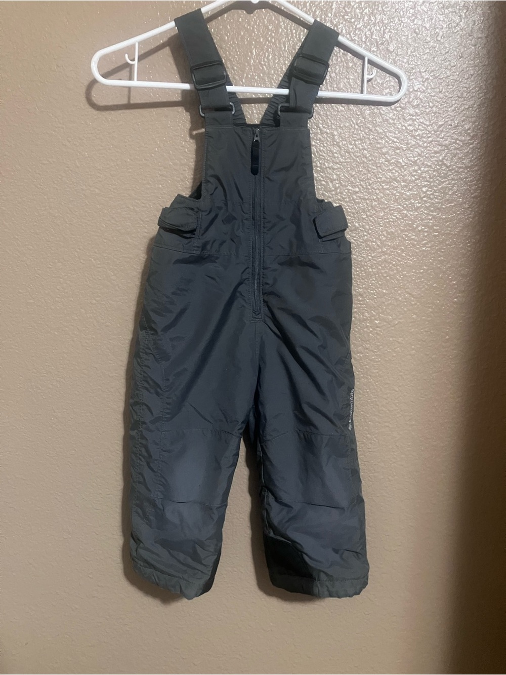 Columbia Kids Dark Gray Insulated Snow Overalls
